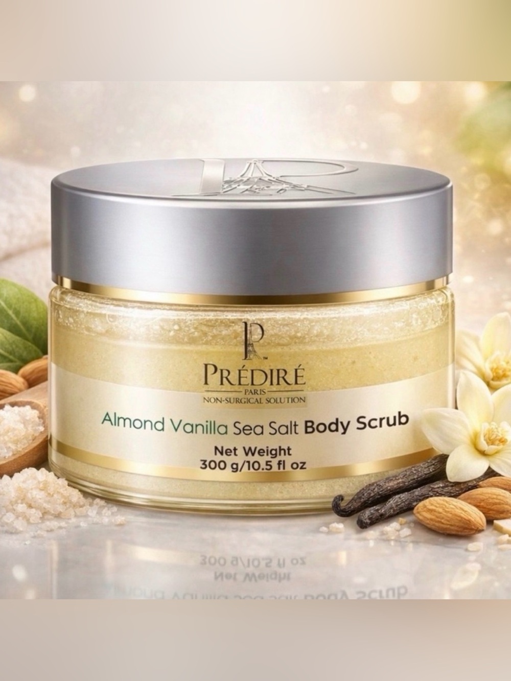 Predire Almond Vanilla Sea Salt Body Scrub - Retail $120